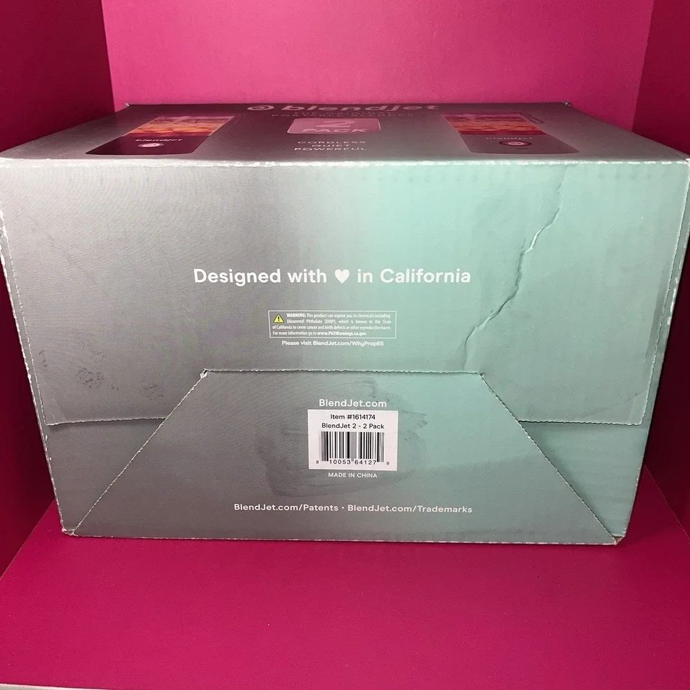 Set/2 BlendJet 2 The Original Portable Blender 16oz Jar Upgrade Mint & Black New